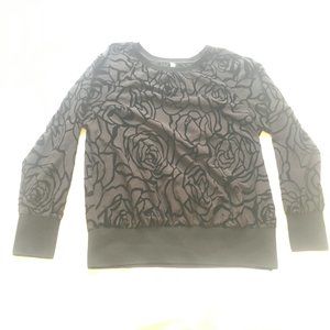 NWOT-- Fabletics Black Velvet Shirt